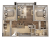 Vista at Park Row B9 Floor Plan Vista at Park Row B9 Floor Plan